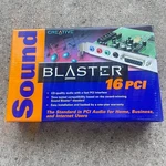 New/sealed. Creative Sound Blaster 16 Pci SB4740 Audio Card. Price: $70.00.