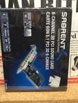 New Genuine Sabrent 6-CHANNEL Pci Sound Card SBT-SP6C Open. Price: $149.99.