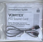 Aureal Vortex AU8820 Pci Sound Card 4-CHANNEL 3.5MM Output BA88ST20A-02 Open. Price: $39.39.