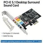 Pci-e Express 5.1CH CMI8738 Audio Sound Card W/low Profile Bracket Us Stock New. Price: $17.86.