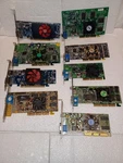 Vintage Asus-nvidia-amd-agp Mixed Bulk Video Cards Lot Of 9-FAST Ship-usa. Price: $179.85.