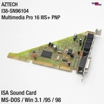 Aztech Multimedia Pro 16 Iiis+ Pnp Bp AZT2320 Isa I38-SN96104 Sound Blaster Card Used. Price: $69.73.