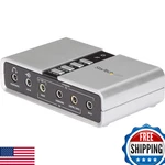 Startech.com 7.1 Usb Sound Card - External For Laptop Spdif Digital New. Price: $66.81.