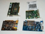 PC20 Lot Of 4 Vintage Computer Cards (video, Pci, Raid Controller, Used. Price: $34.95.